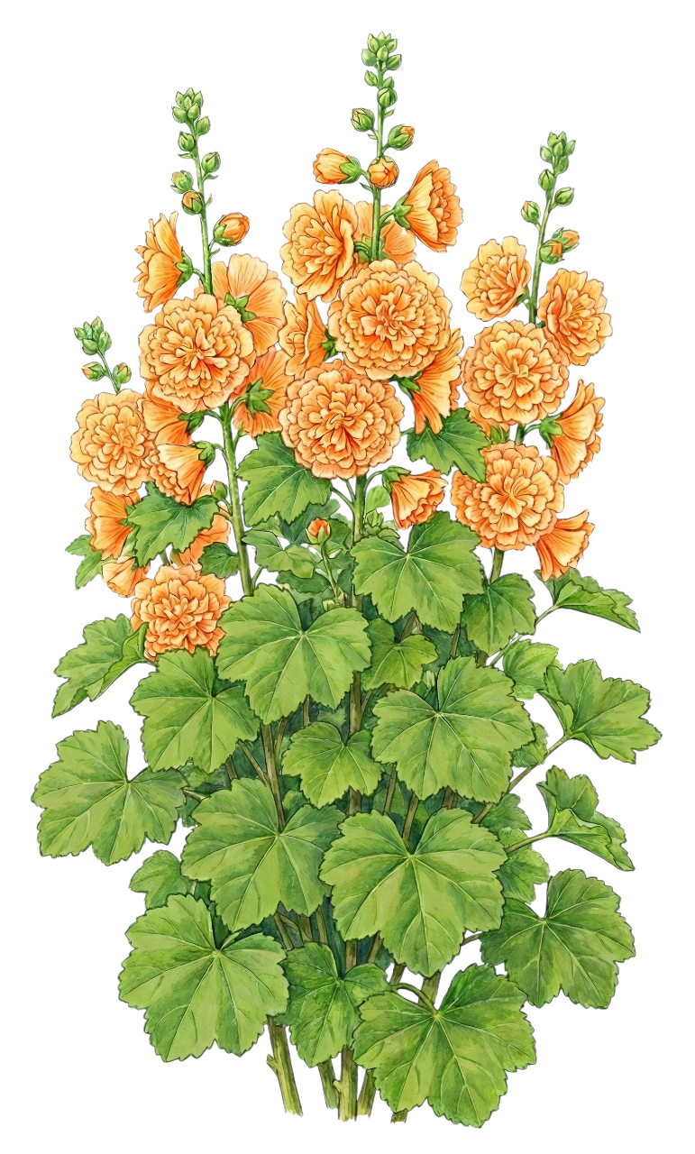 Мальва розовая 